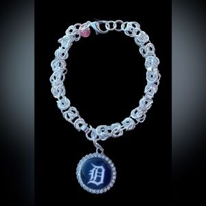 COPY - Charm Bracelet with NFL football, MLB baseball or College team charm